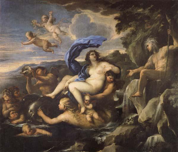 Luca Giordano he Triumph of Galatea,with Acis Transformed into a Spring oil painting image